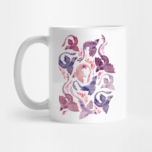 Dragon fire pink & purple Mug